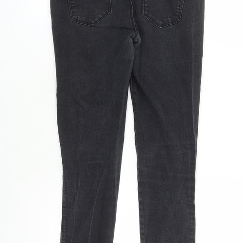 Denim & Co. Womens Black Cotton Jegging Jeans Size 8 L27 in Regular - Elasticated Waist