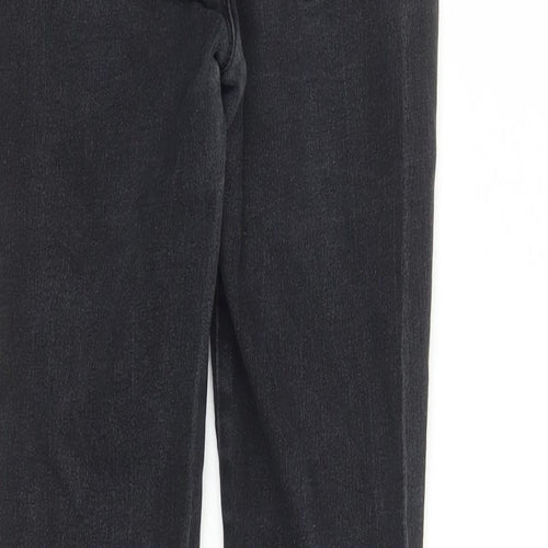 Denim & Co. Womens Black Cotton Jegging Jeans Size 8 L27 in Regular - Elasticated Waist