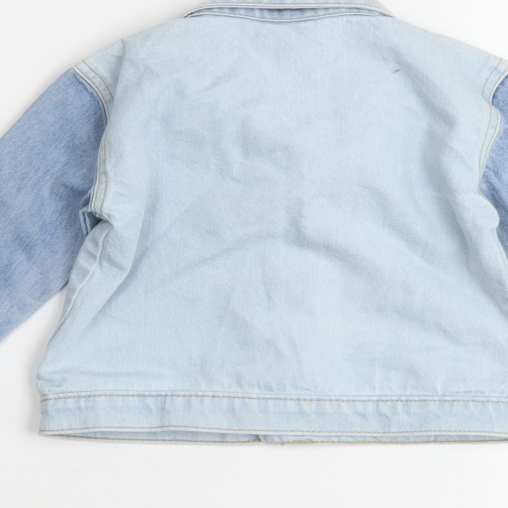 F&F Baby Blue Jacket Size 9-12 Months Snap