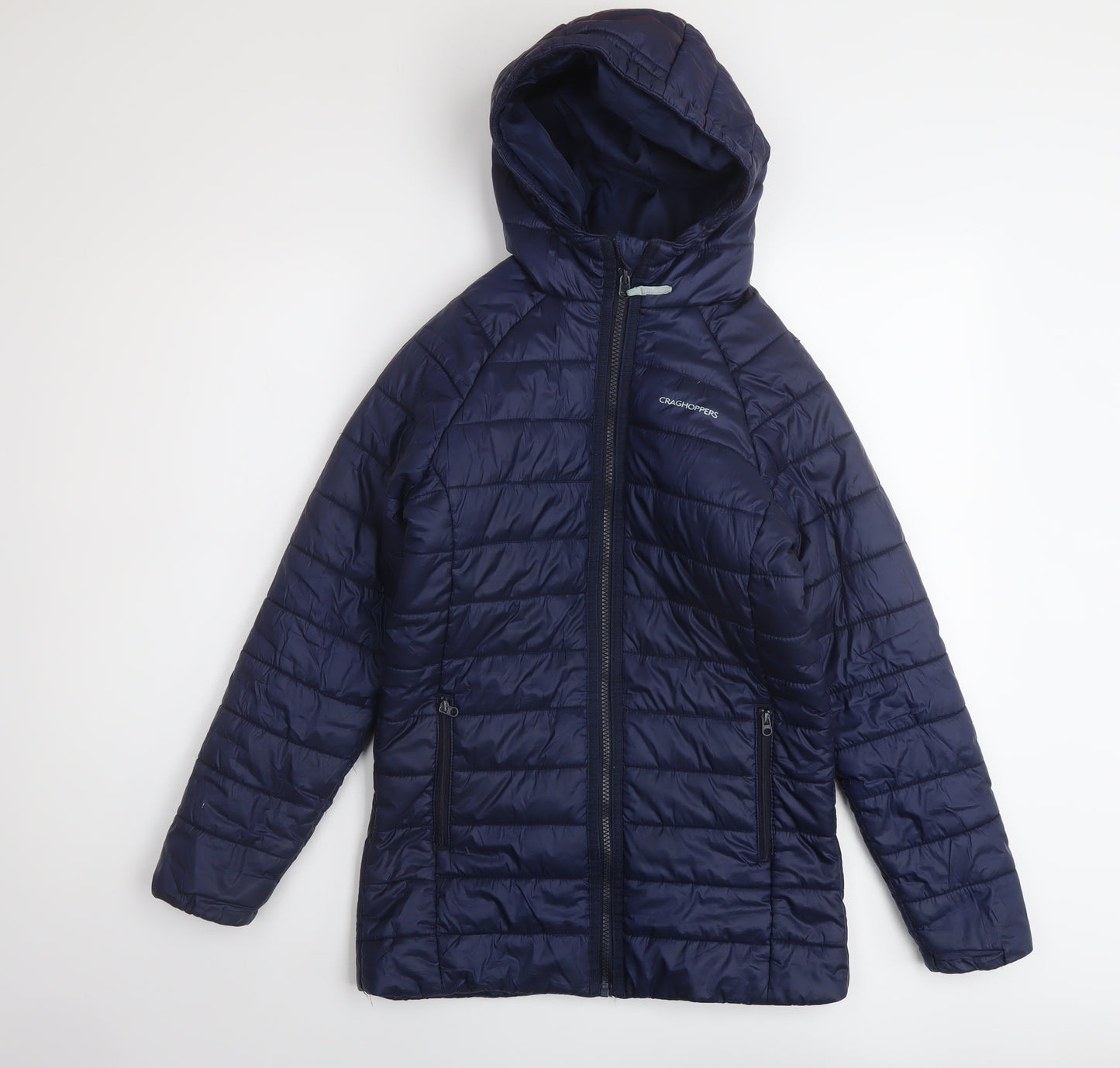Craghoppers Boys Blue Puffer Jacket Jacket Size 9-10 Years Zip