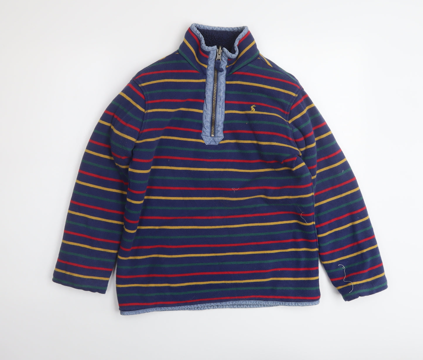 Joules Boys Multicoloured Spotted Polyester Pullover Sweatshirt Size 11-12 Years Zip