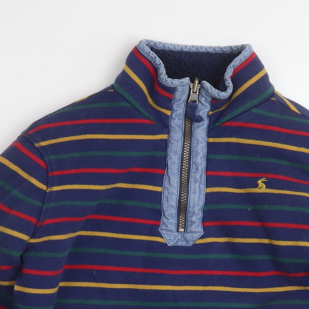 Joules Boys Multicoloured Spotted Polyester Pullover Sweatshirt Size 11-12 Years Zip
