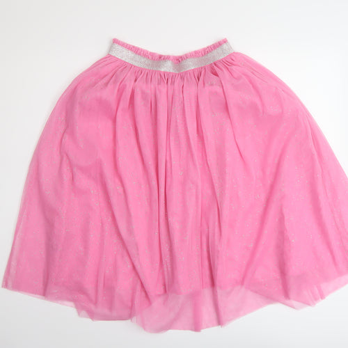 Marks and Spencer Girls Pink Polyester Tutu Skirt Size 14-15 Years Regular Pull On