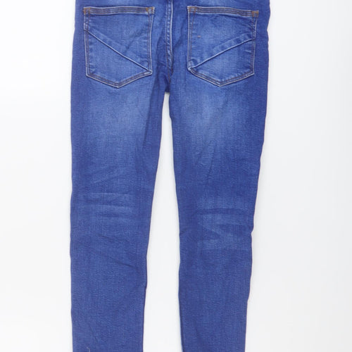 Matalan Boys Blue Cork Skinny Jeans Size 7 Years Regular Button