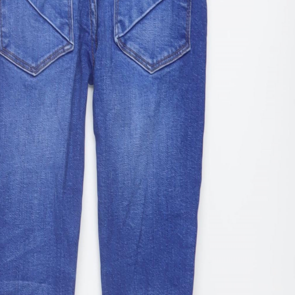 Matalan Boys Blue Cork Skinny Jeans Size 7 Years Regular Button