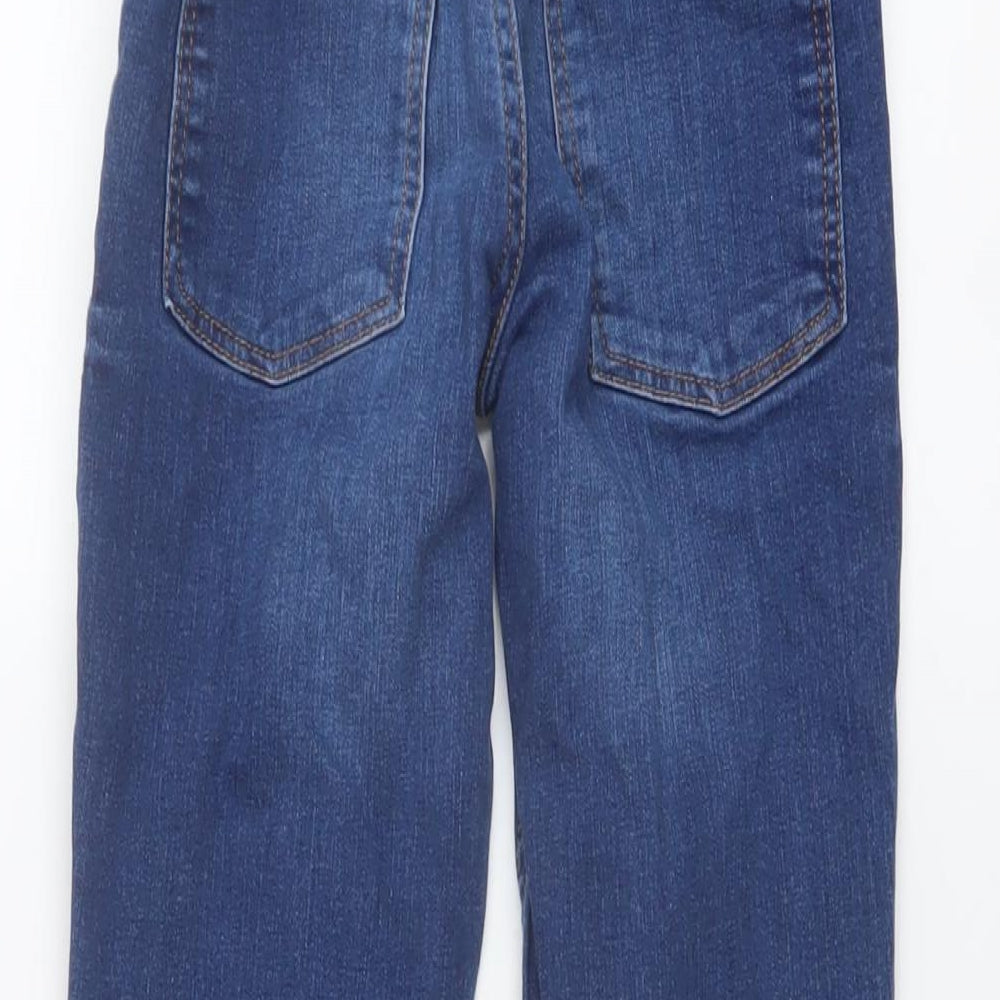 NEXT Boys Blue Cotton Skinny Jeans Size 11 Years Regular Button
