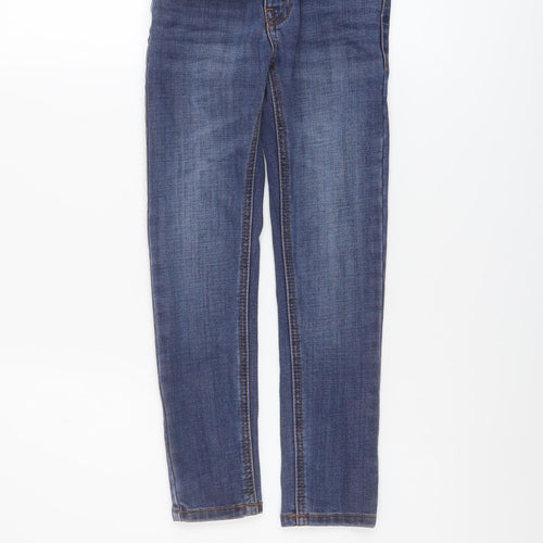 NEXT Boys Blue Cotton Skinny Jeans Size 6 Years Regular Button