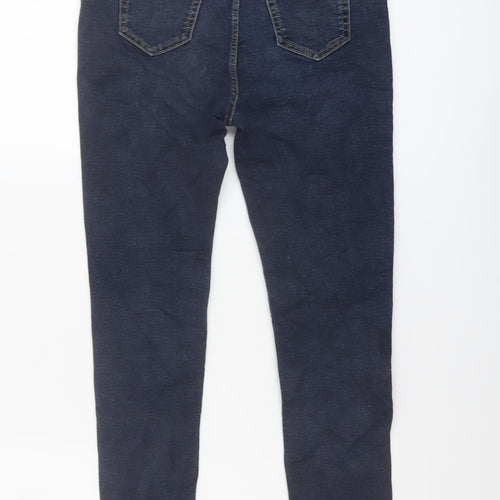 Marks and Spencer Boys Blue Cotton Flared Jeans Size 11-12 Years Regular Button