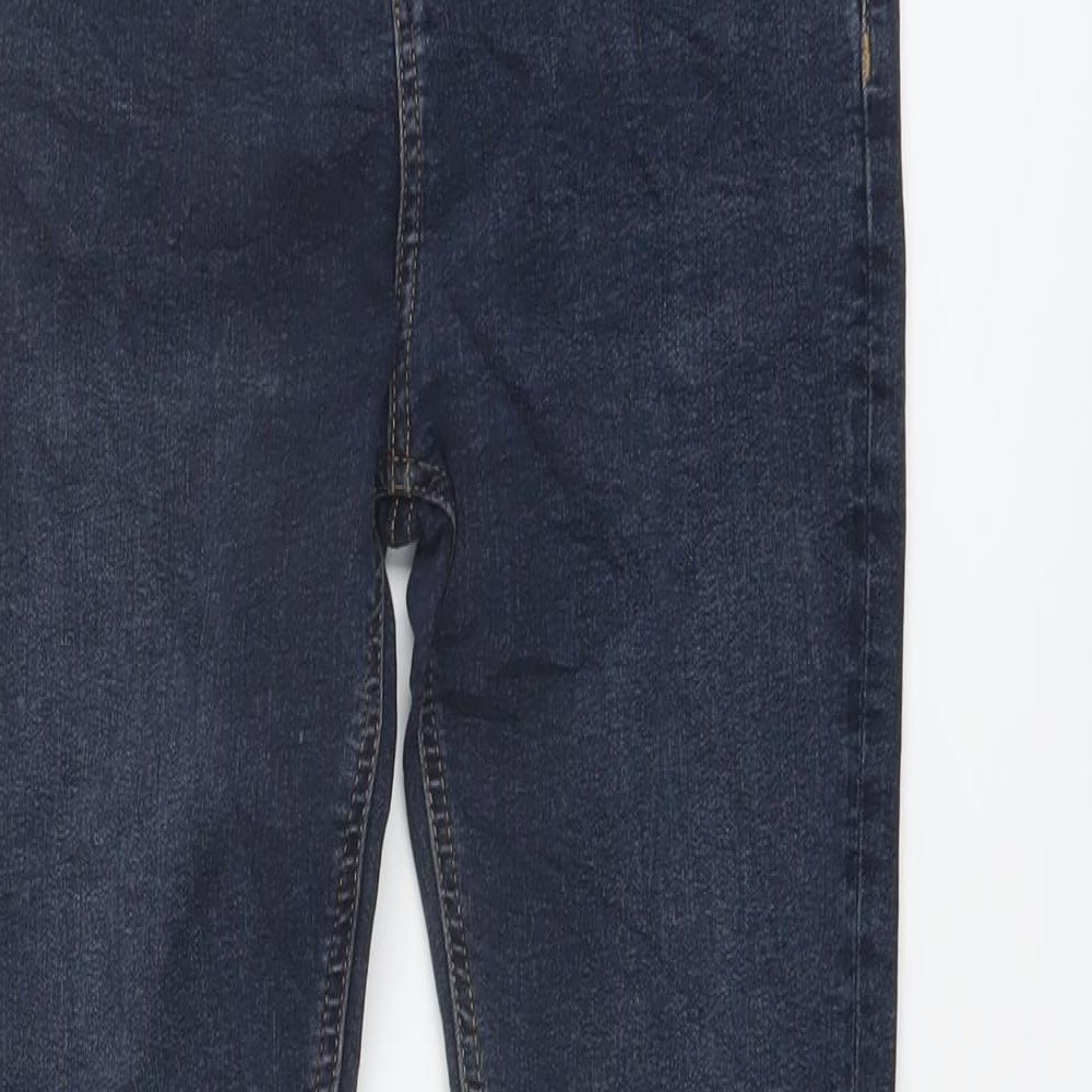Marks and Spencer Boys Blue Cotton Flared Jeans Size 11-12 Years Regular Button