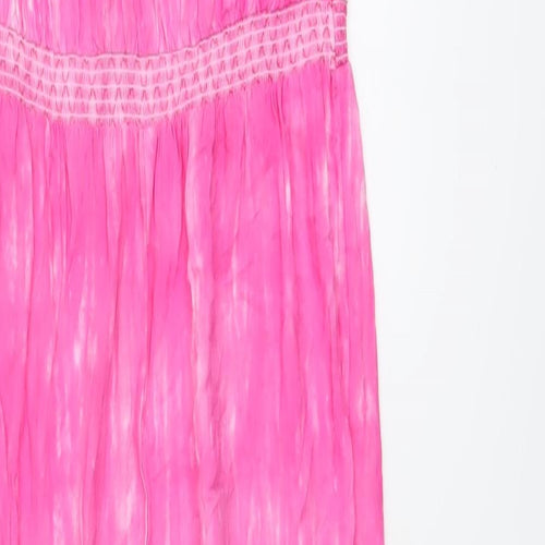 Monsoon Girls Pink Viscose Jumpsuit One-Piece Size 12-13 Years Pullover