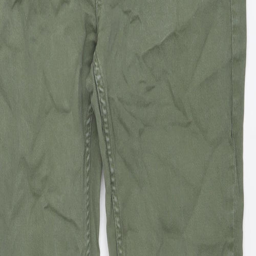 Red Herring Womens Green Cotton Skinny Jeans Size 14 L29 in Regular Button