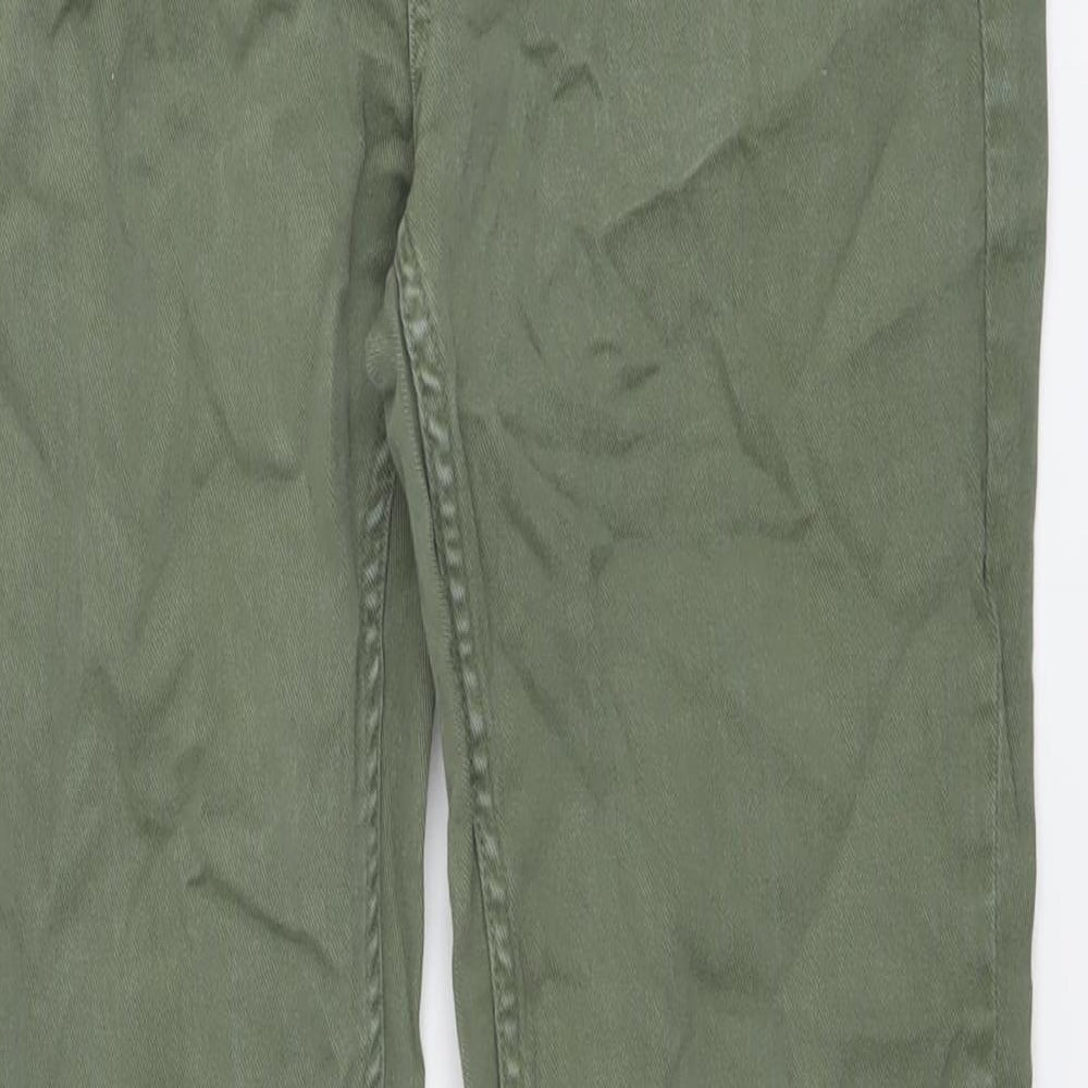 Red Herring Womens Green Cotton Skinny Jeans Size 14 L29 in Regular Button