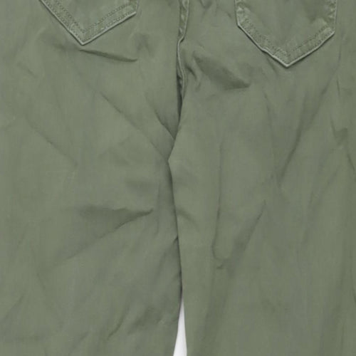 Red Herring Womens Green Cotton Skinny Jeans Size 14 L29 in Regular Button