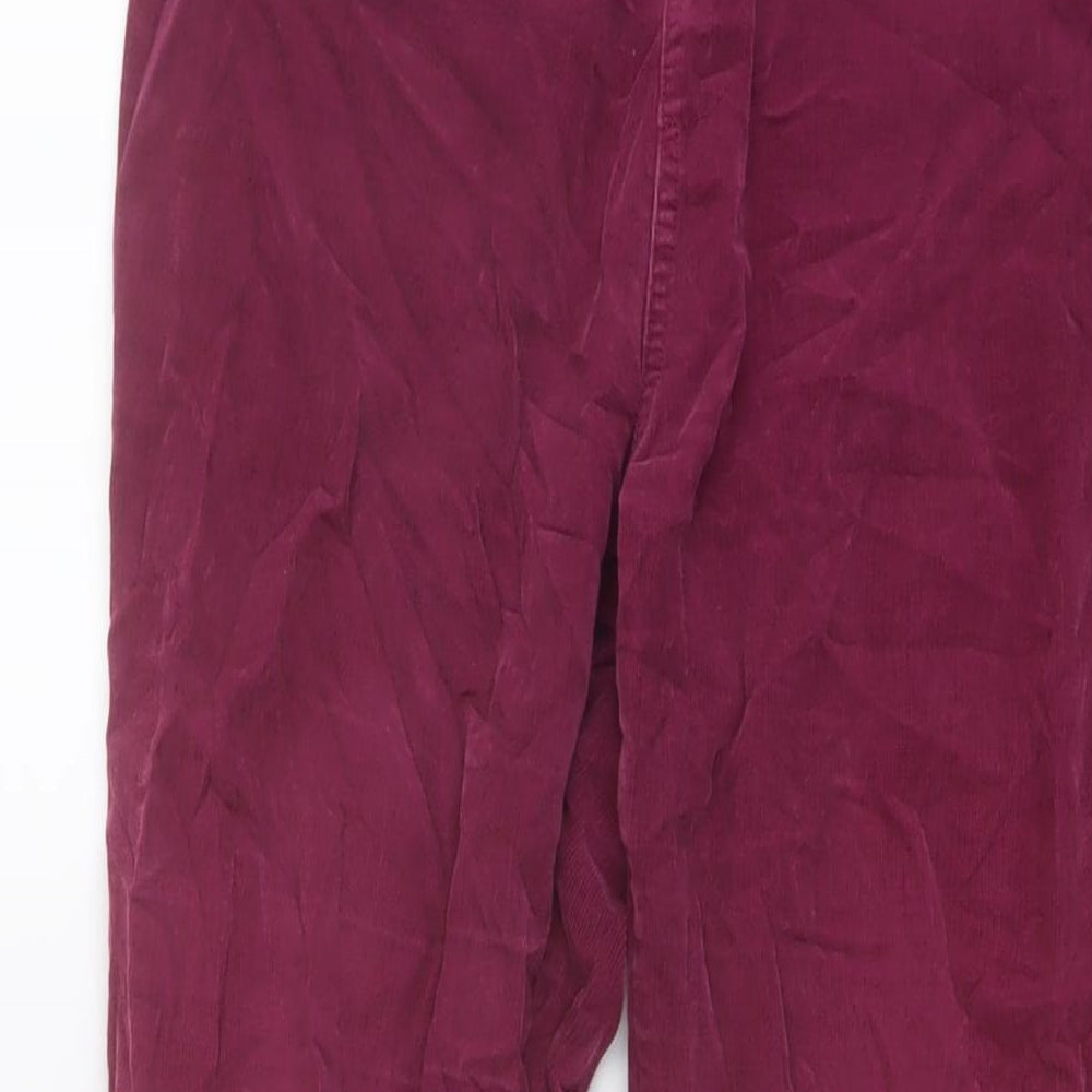 White Stuff Womens Pink Cotton Jegging Trousers Size 12 L28 in Regular