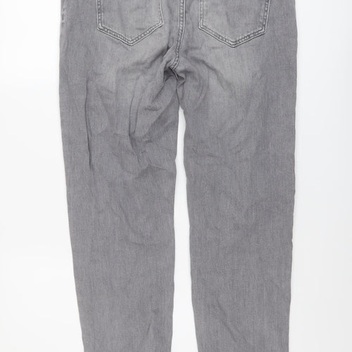 Sonder Studio Womens Grey Cotton Straight Jeans Size 12 L28 in Regular Button