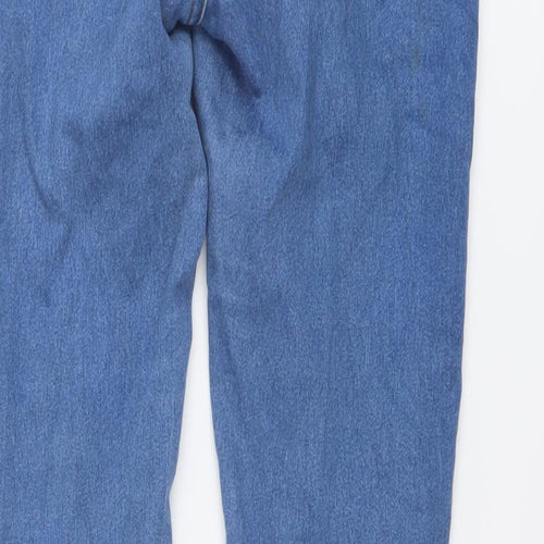 Denim & Co. Womens Blue Cotton Skinny Jeans Size 12 L28 in Regular Button