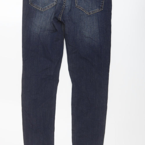 AND/OR Womens Blue Cotton Skinny Jeans Size 28 in L26 in Regular Button