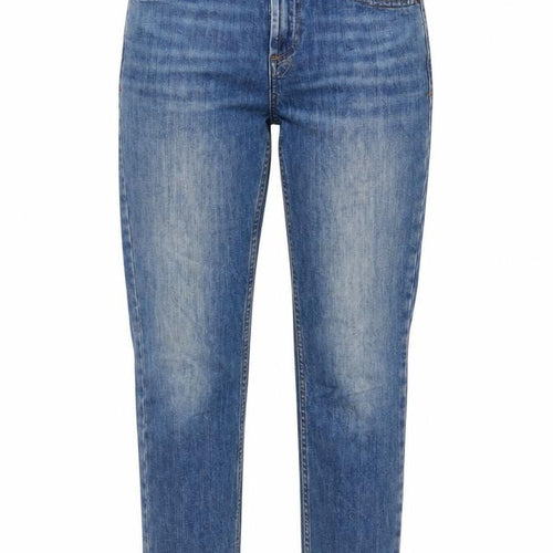 Topshop Womens Blue Cotton Mom Jeans Size 25 in L26 in Regular Button