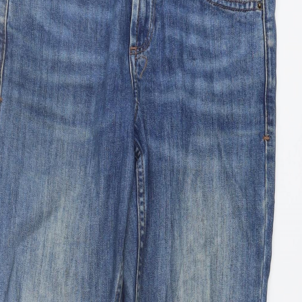 Topshop Womens Blue Cotton Mom Jeans Size 25 in L26 in Regular Button