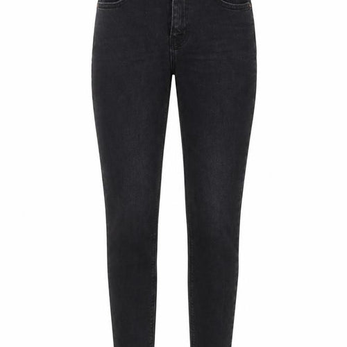 Denim & Co. Womens Grey Cotton Skinny Jeans Size 8 L30 in Regular Button