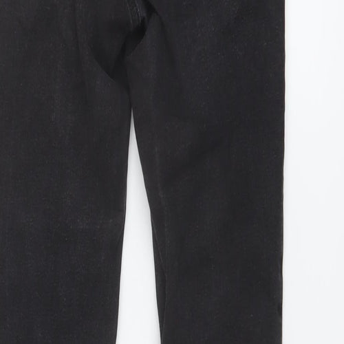 Denim & Co. Womens Grey Cotton Skinny Jeans Size 8 L30 in Regular Button
