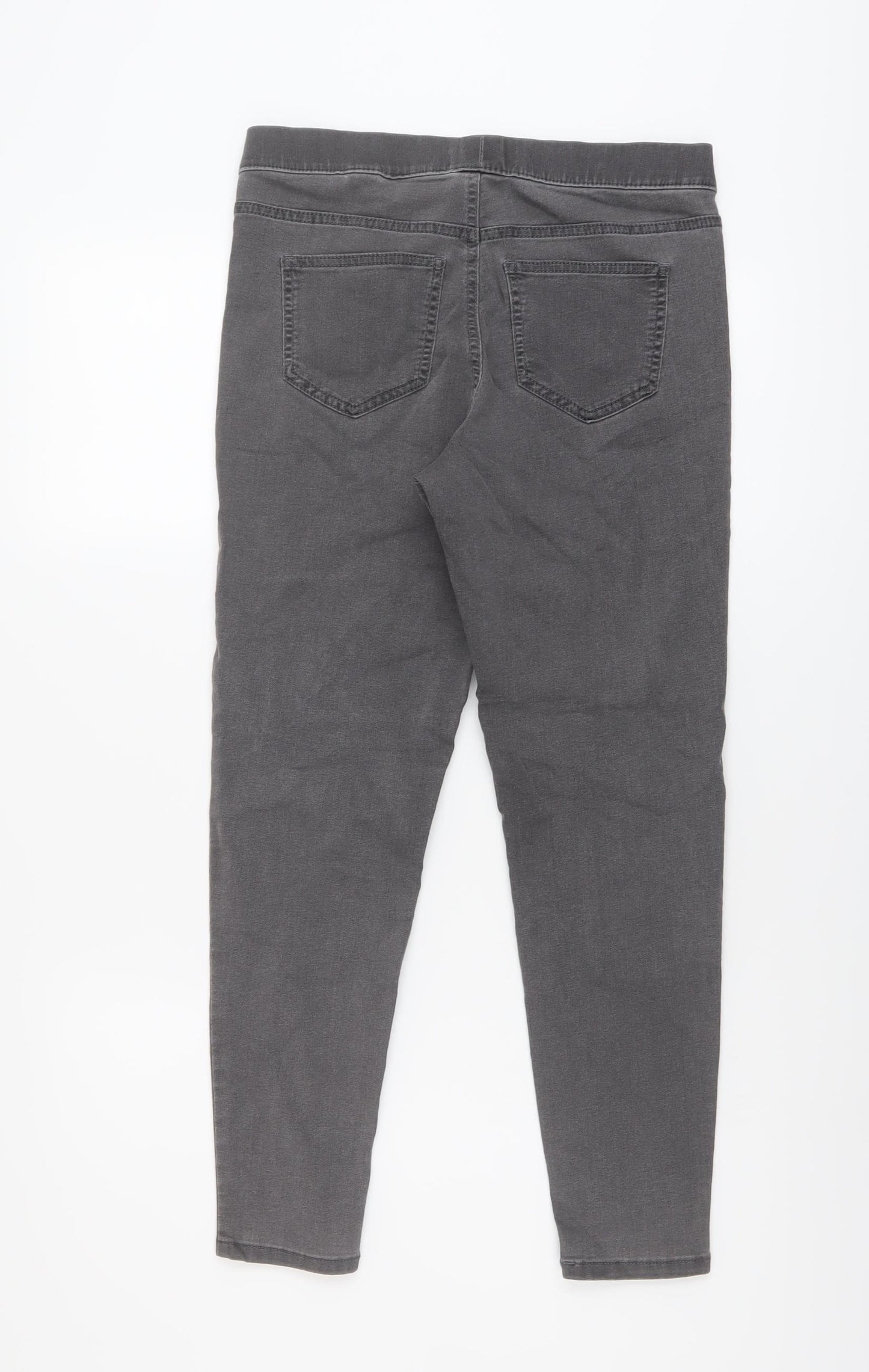 Marks and Spencer Womens Grey Cotton Jegging Jeans Size 10 L25 in Regular