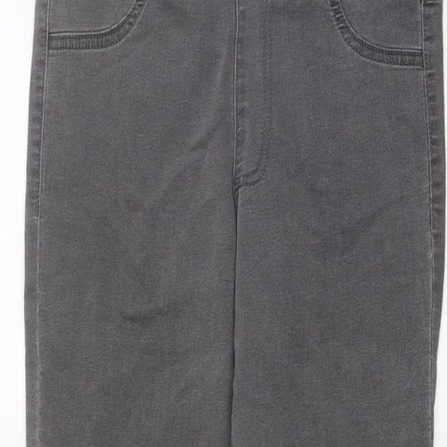 Marks and Spencer Womens Grey Cotton Jegging Jeans Size 10 L25 in Regular