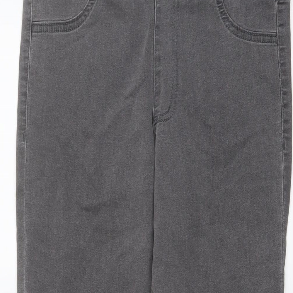 Marks and Spencer Womens Grey Cotton Jegging Jeans Size 10 L25 in Regular