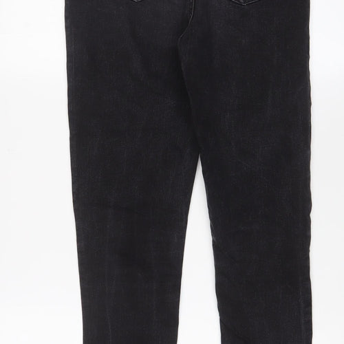 Urban Outlaws Boys Black Cotton Skinny Jeans Size 14 Years L28 in Regular Zip - Adjustable waist, Pockets