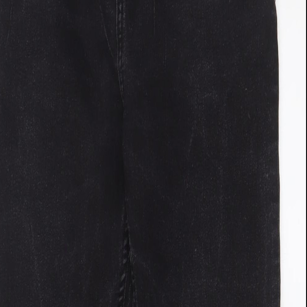 Urban Outlaws Boys Black Cotton Skinny Jeans Size 14 Years L28 in Regular Zip - Adjustable waist, Pockets
