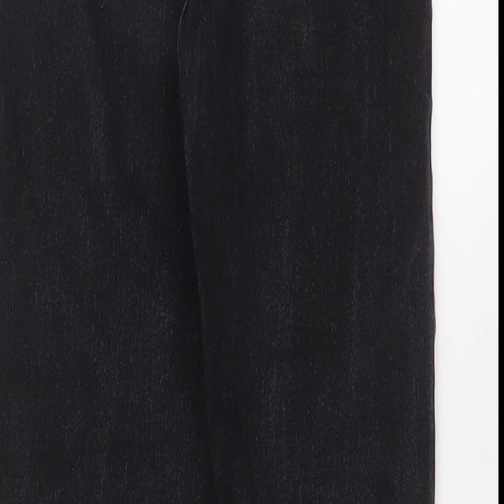 Urban Outlaws Boys Black Cotton Skinny Jeans Size 14 Years L28 in Regular Zip - Adjustable waist, Pockets