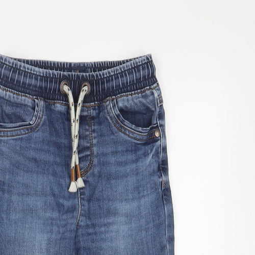 George Boys Blue Cotton Skinny Jeans Size 3-4 Years Regular Drawstring - Pockets