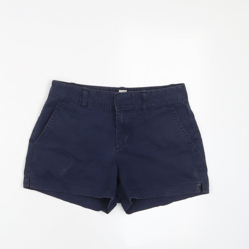 Gap Girls Blue Cotton Chino Shorts Size 4 Years L3 in Regular Hook & Eye
