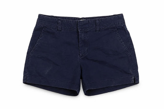 Gap Girls Blue Cotton Chino Shorts Size 4 Years L3 in Regular Hook & Eye