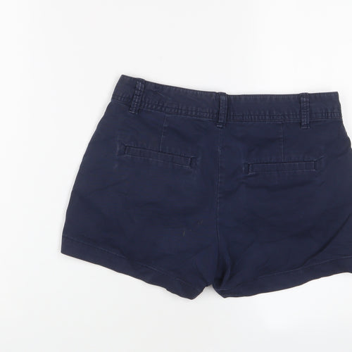 Gap Girls Blue Cotton Chino Shorts Size 4 Years L3 in Regular Hook & Eye