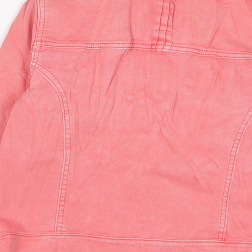 NEXT Girls Pink Jacket Size 16 Years Button - Pockets