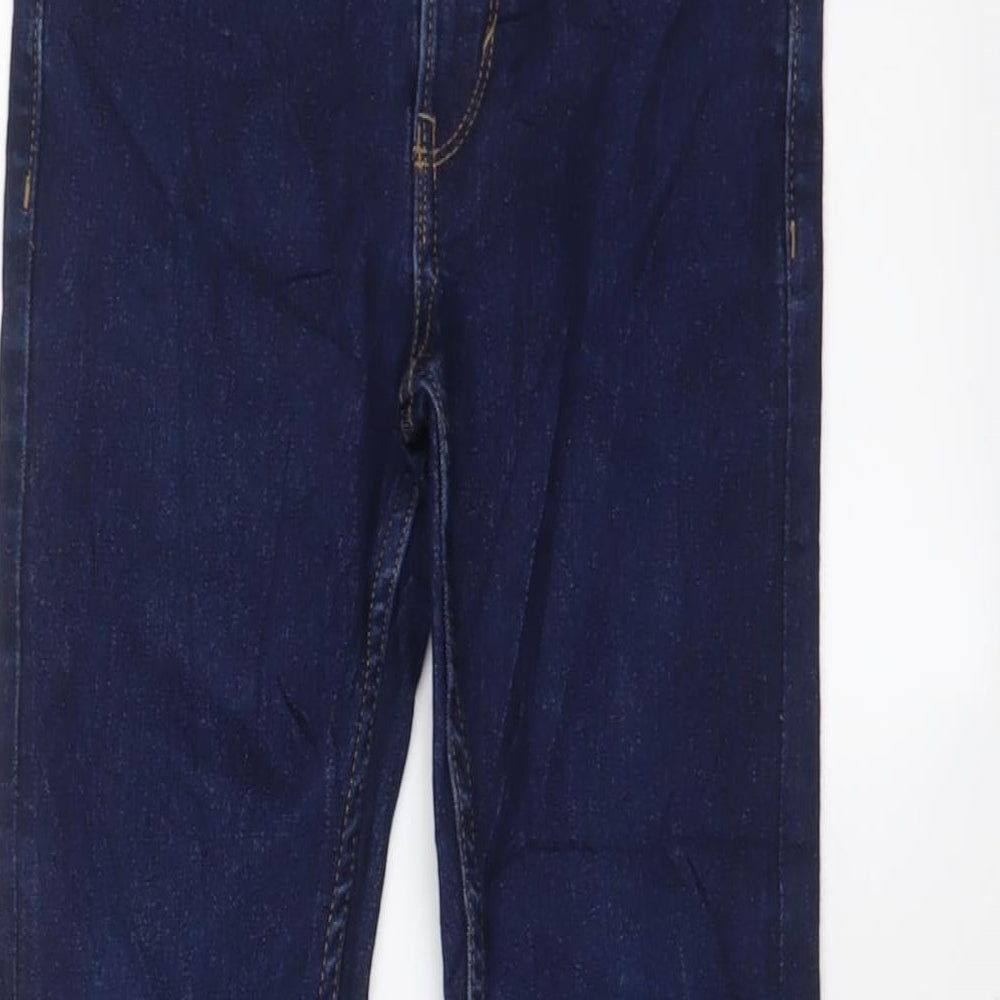 Matalan Boys Blue Cotton Skinny Jeans Size 8 Years Regular Zip