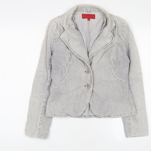 FCUK Womens Grey Jacket Size 12 Button