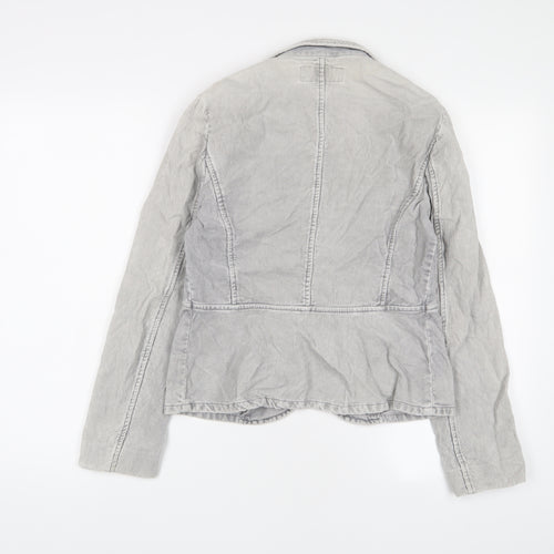 FCUK Womens Grey Jacket Size 12 Button