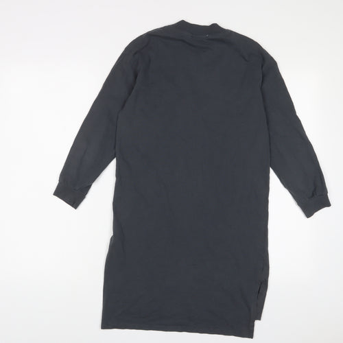 NEXT Girls Grey Cotton A-Line Size 11 Years Crew Neck Pullover - Sequin