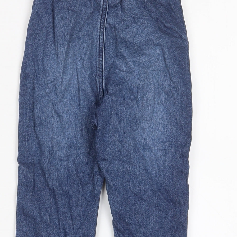 NEXT Boys Blue Cotton Straight Jeans Size 2 Years Regular Drawstring - 1.5-2 Years