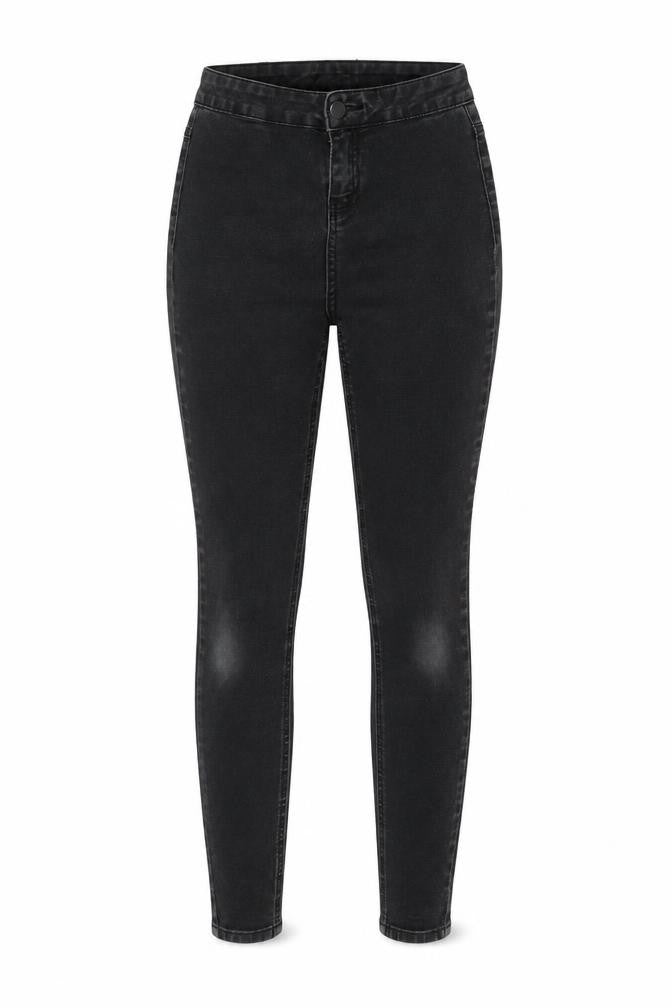 TU Womens Grey Cotton Skinny Jeans Size 8 L28 in Regular Zip