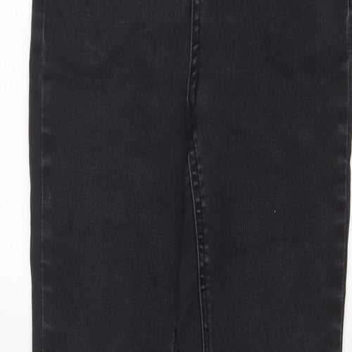 TU Womens Grey Cotton Skinny Jeans Size 8 L28 in Regular Zip