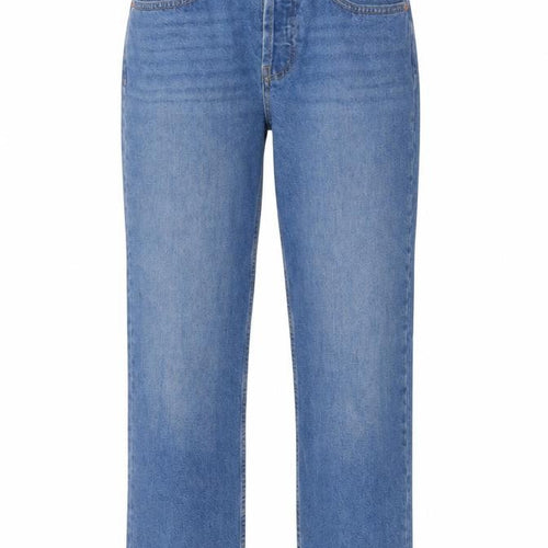 ASOS Womens Blue Cotton Straight Jeans Size 28 in L30 in Regular Button
