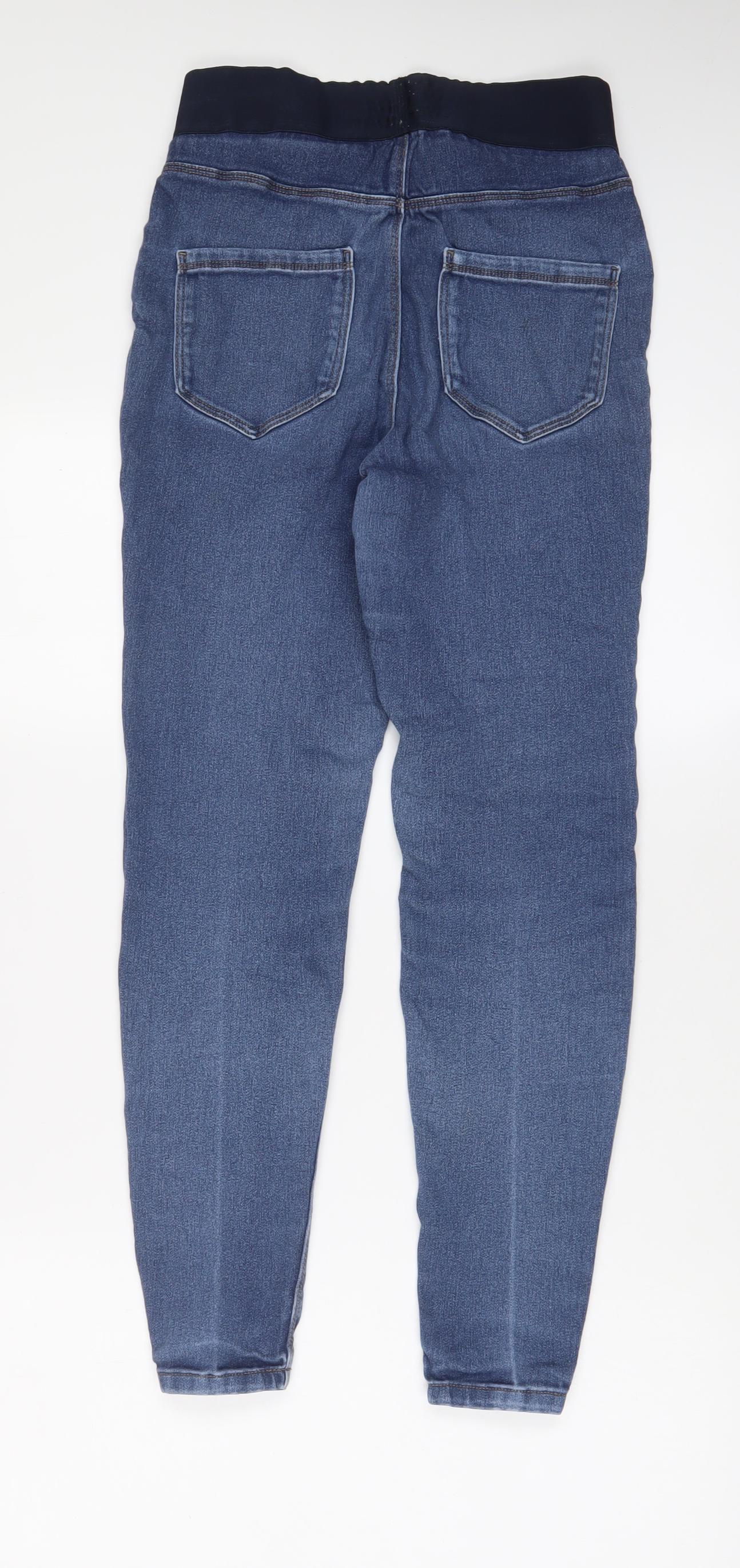 George Womens Blue Cotton Jegging Jeans Size 12 L27 in Regular