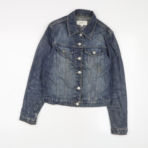 NEXT Womens Blue Jacket Size 8 Button