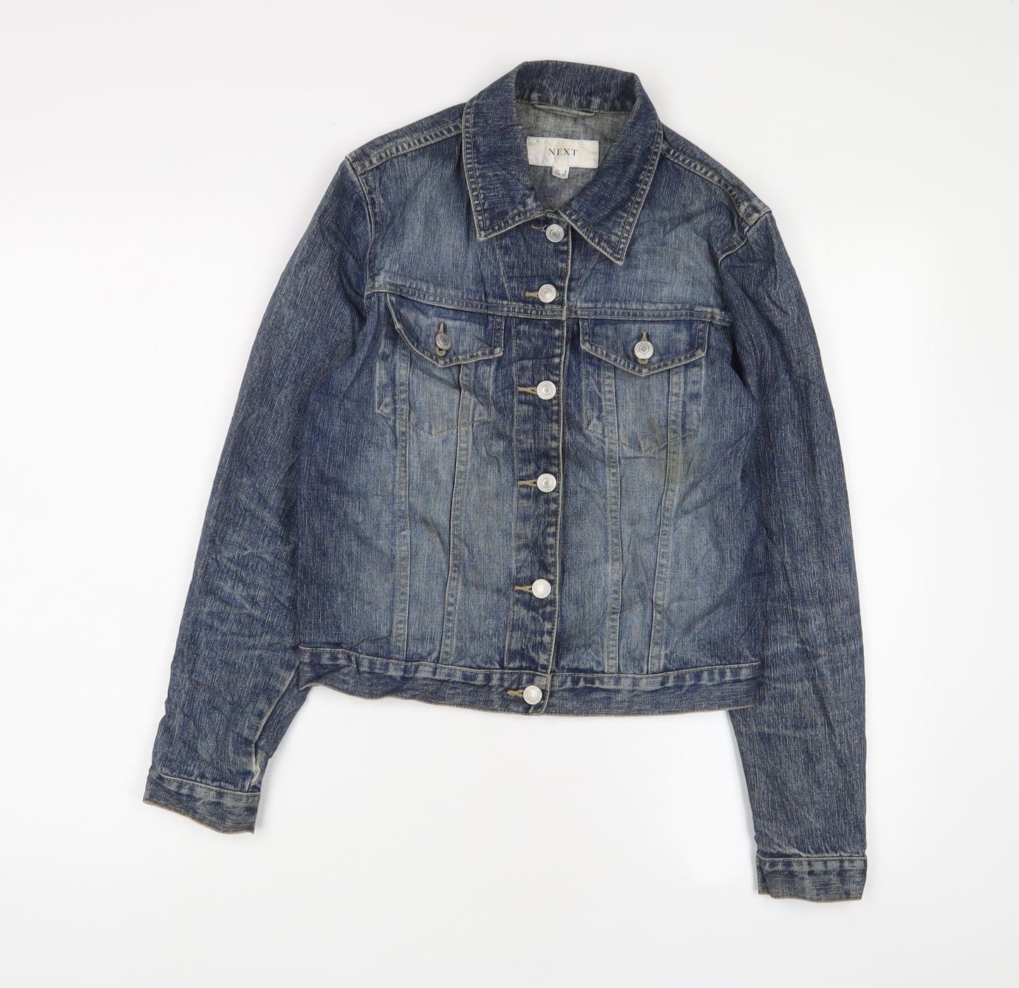 NEXT Womens Blue Jacket Size 8 Button