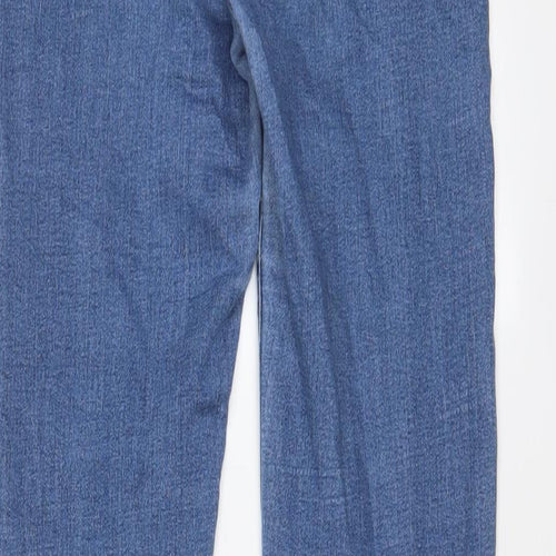 MOMOKROM Womens Blue Cotton Skinny Jeans Size 8 L28 in Regular Zip - Pockets