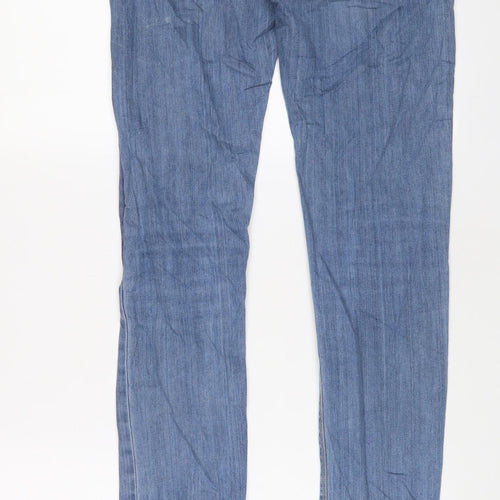 ASOS Womens Blue Cotton Skinny Jeans Size 30 in L36 in Regular Zip