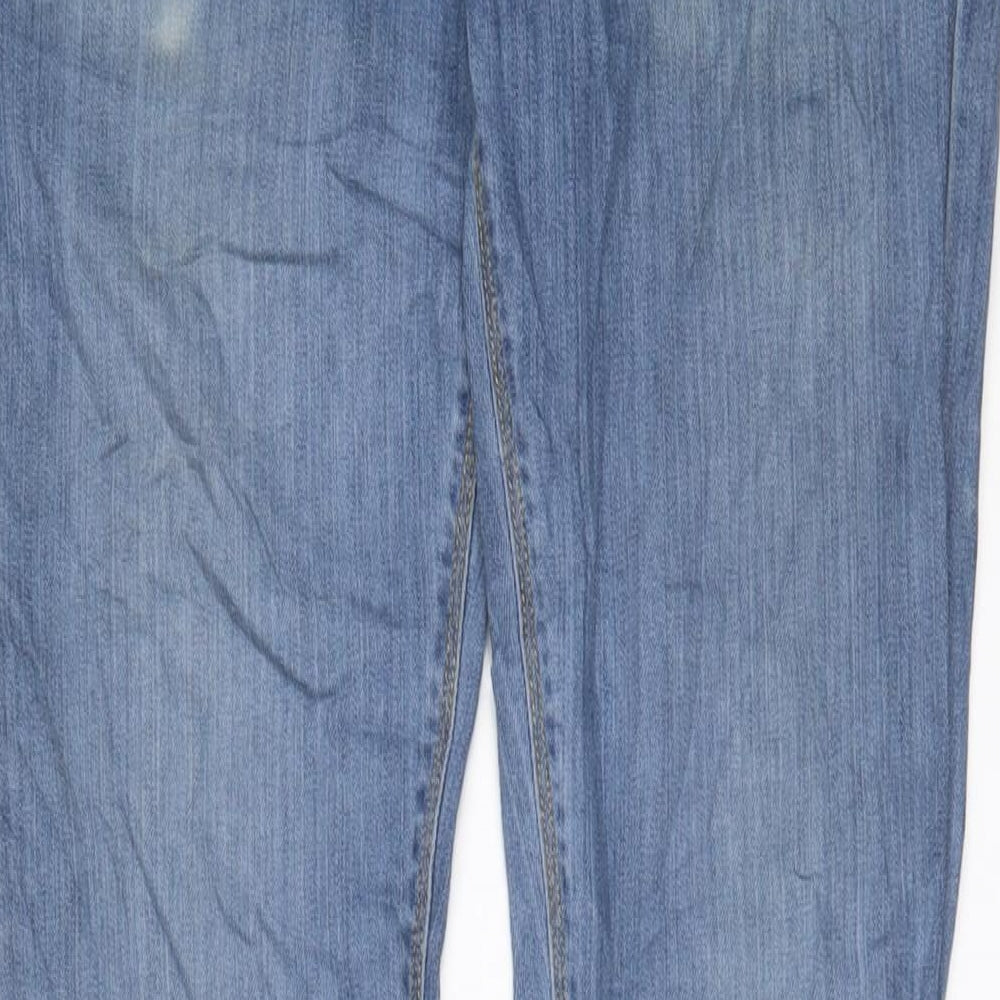 ASOS Womens Blue Cotton Skinny Jeans Size 30 in L36 in Regular Zip